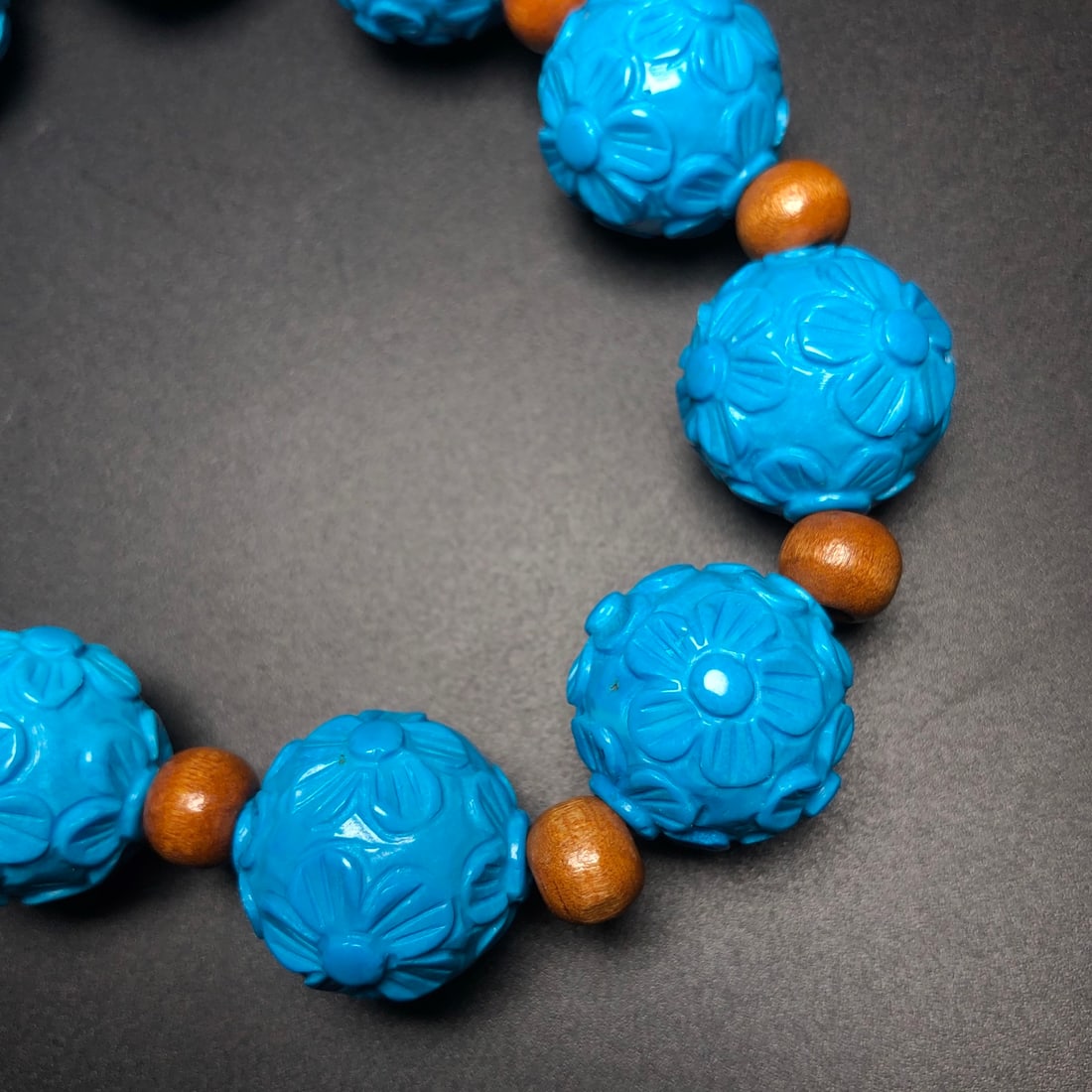 A Exquisite Turquoise Flower Bracelets - 2