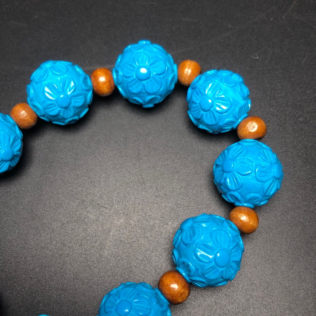 A Exquisite Turquoise Flower Bracelets - 6