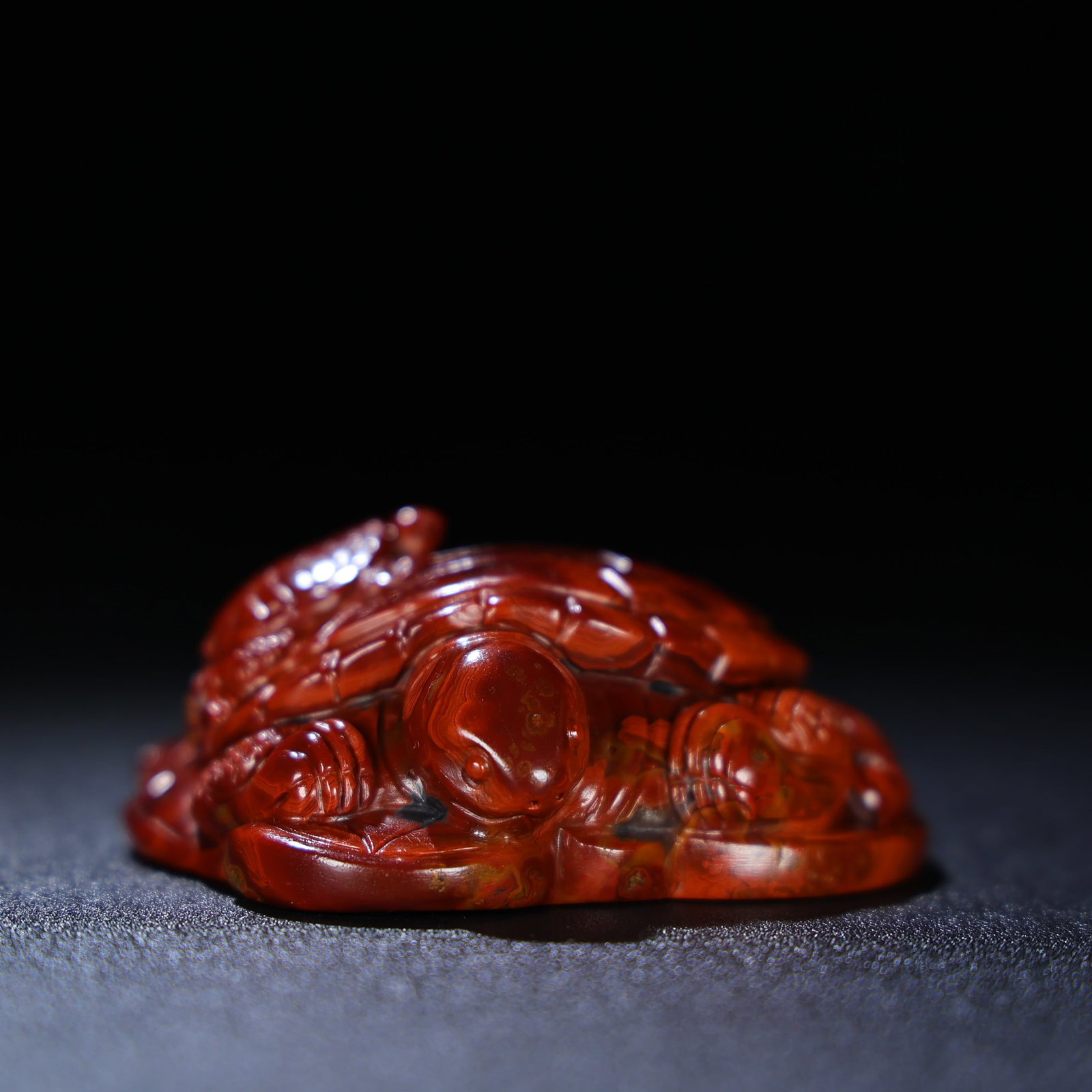A Exquisite Agate Tortoise Ornament - 4