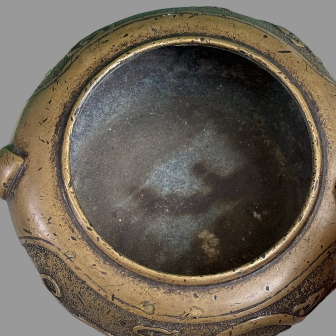 A Exquisite Brass Dragon Pattern Censer - 7