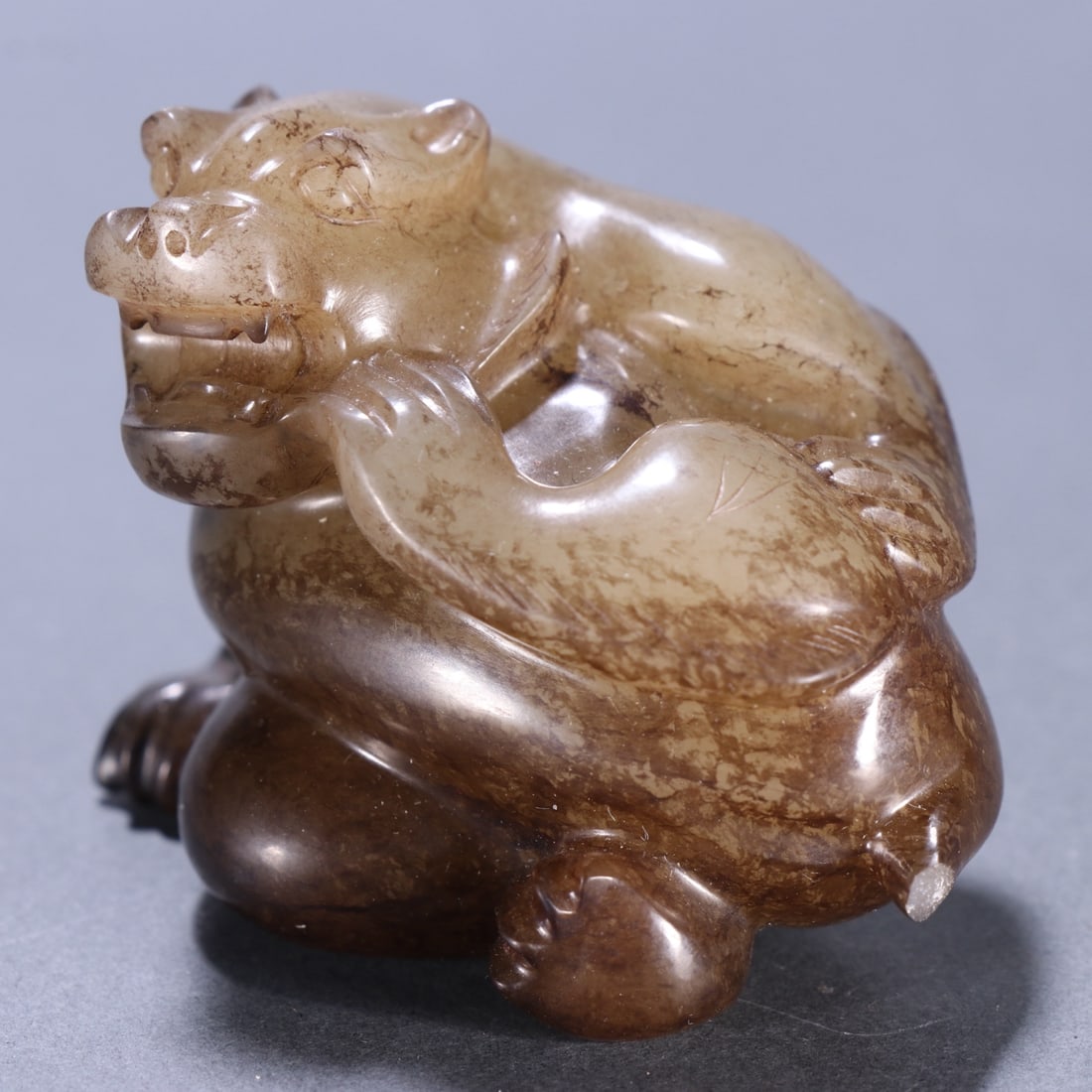 A Exquisite Hotan Jade Bear - 3