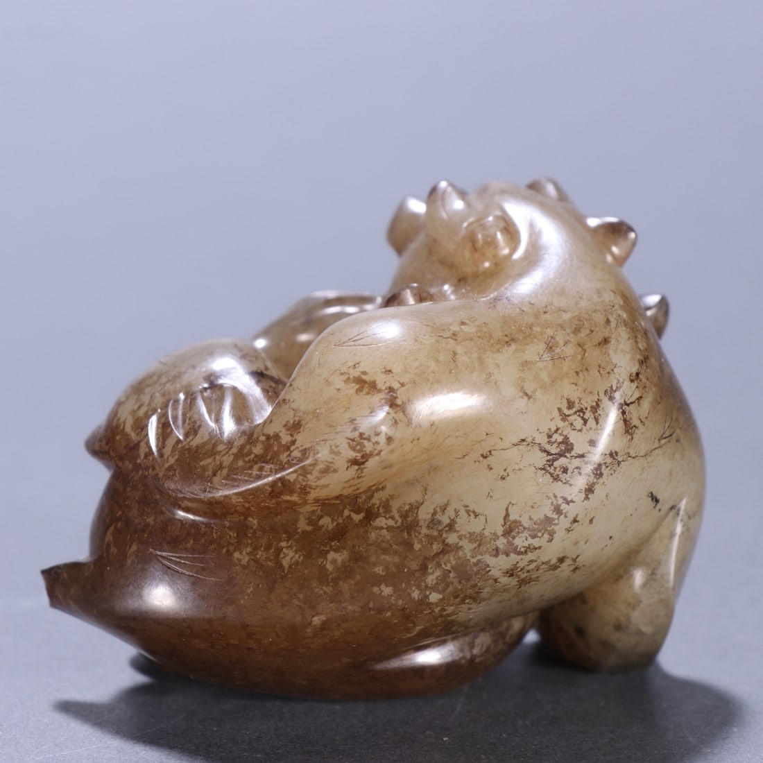 A Exquisite Hotan Jade Bear - 4