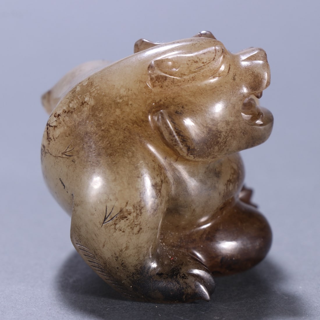 A Exquisite Hotan Jade Bear - 5