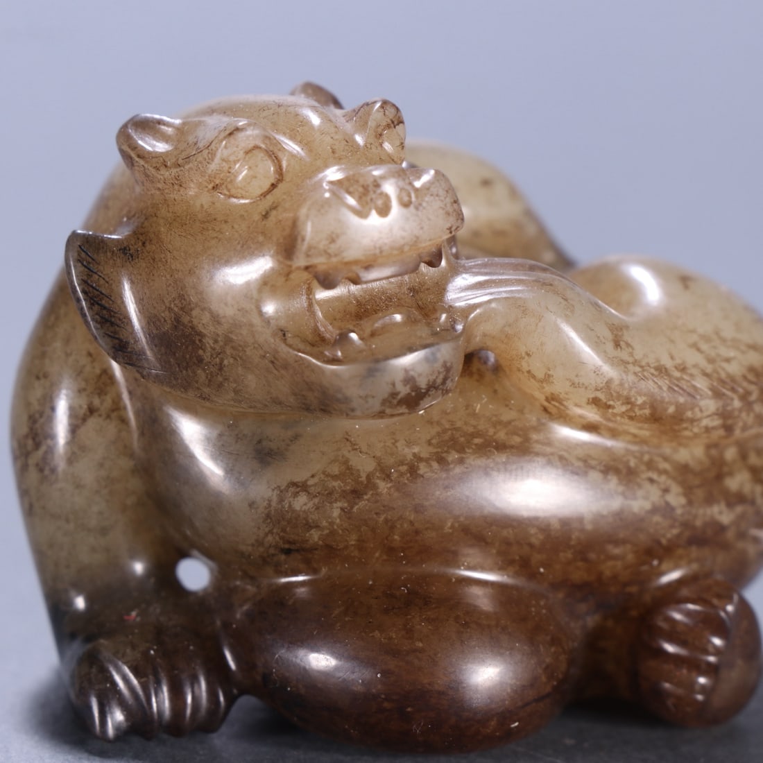 A Exquisite Hotan Jade Bear - 7