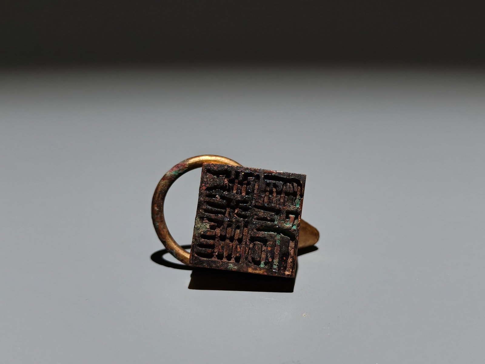 A Exquisite Gilt Bronze Turtle Seal - 9