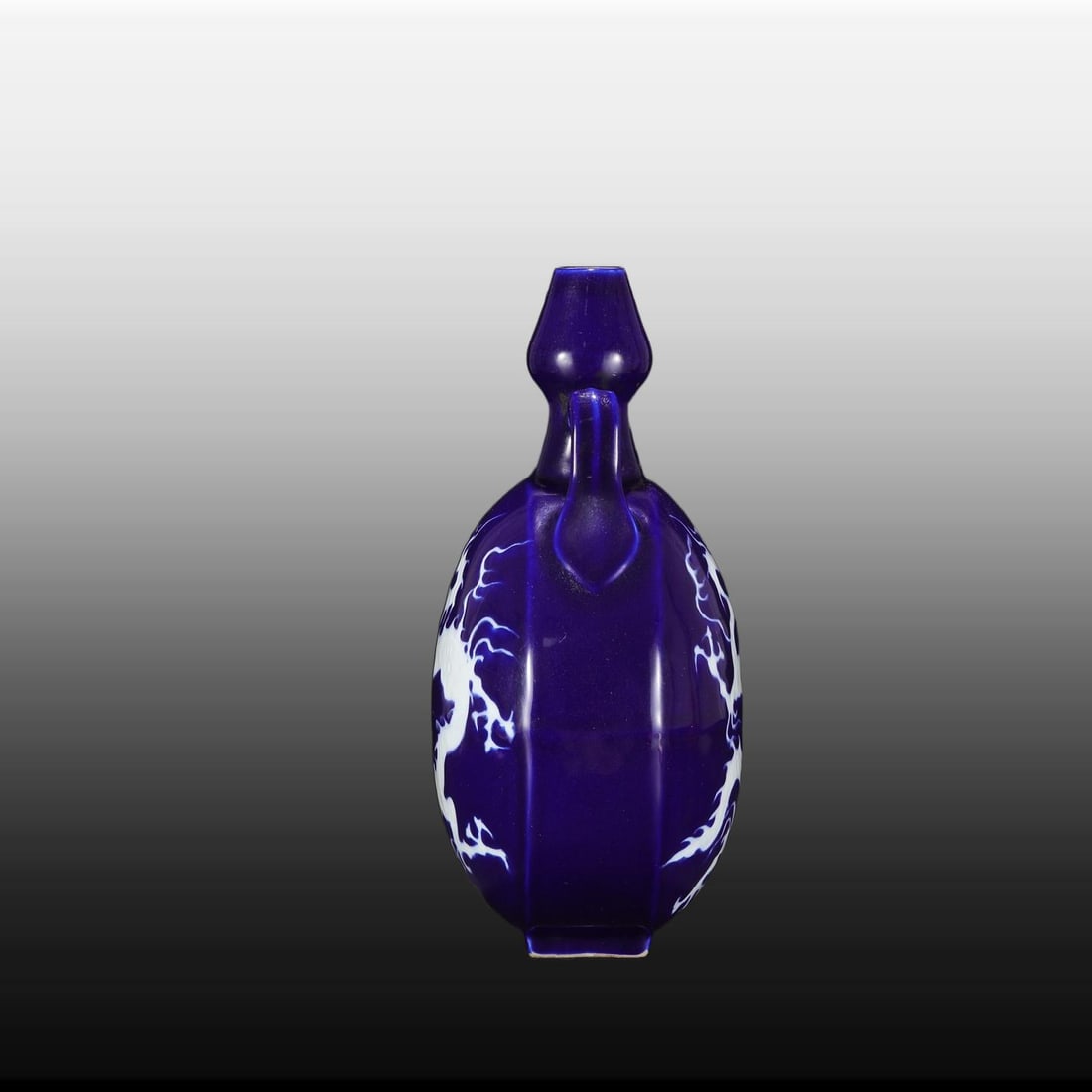 A Exquisite Ji Blue Glazed Dragon Pattern Vase - 6