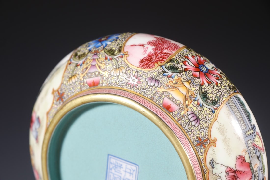 A Exquisite Enamel Iron-Red Figures Pattern Censer - 5