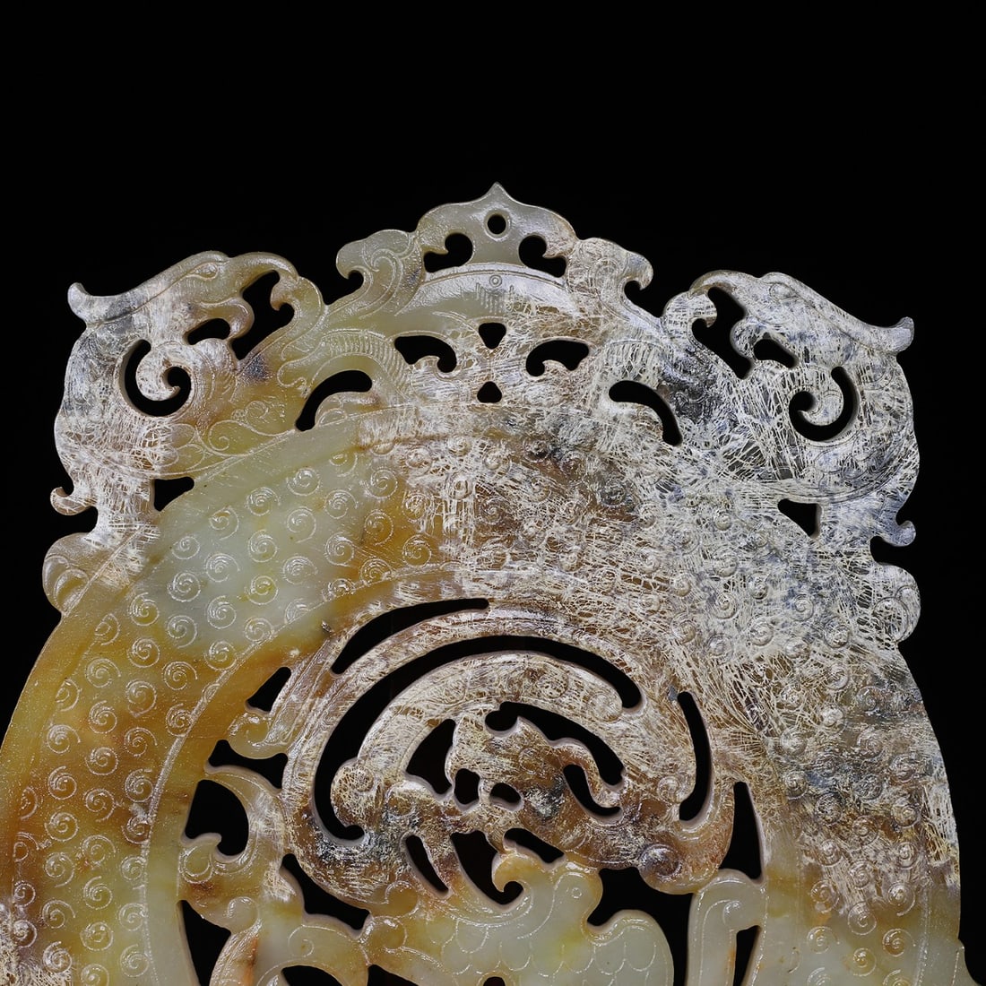 A Exquisite Hotan Jade Phoenix Pattern Jade Pendant - 3