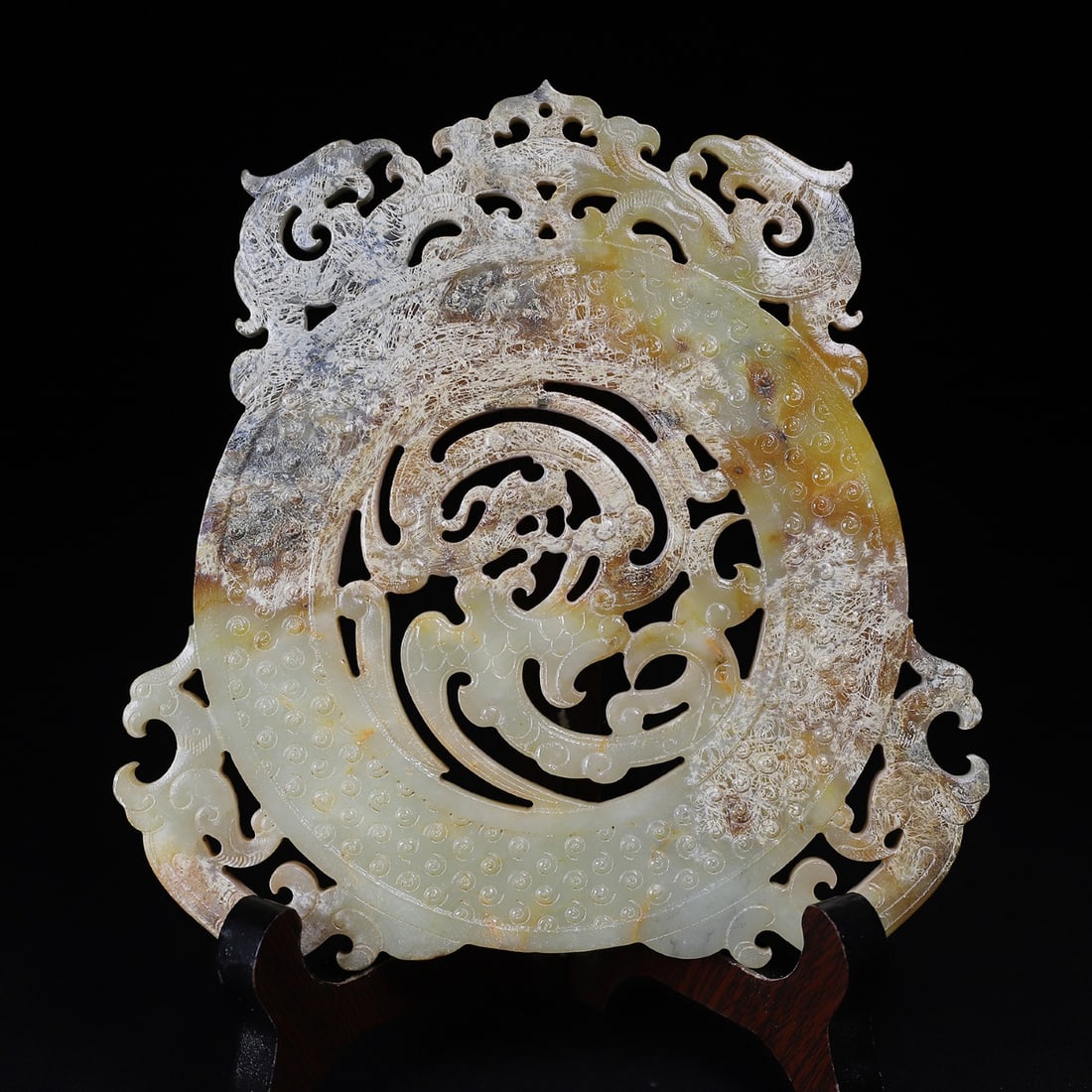 A Exquisite Hotan Jade Phoenix Pattern Jade Pendant - 6