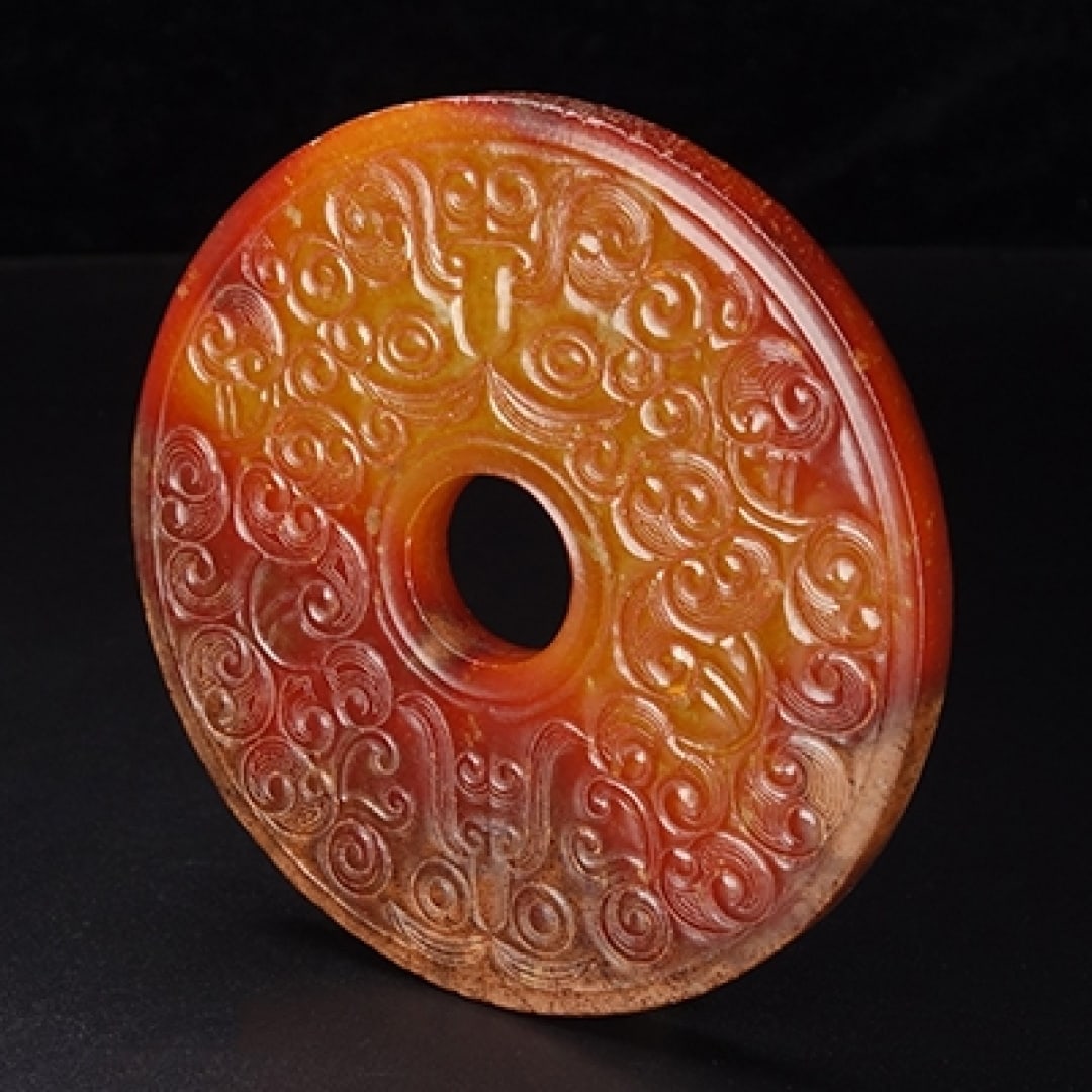 A Exquisite Hotan Jade Tortoise Pattern Bi - 11