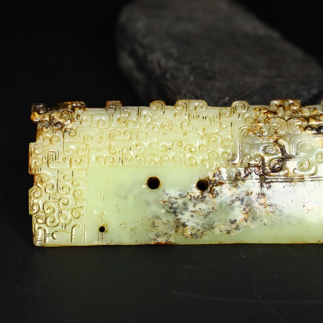 A Exquisite Hotan Jade Knife - 3