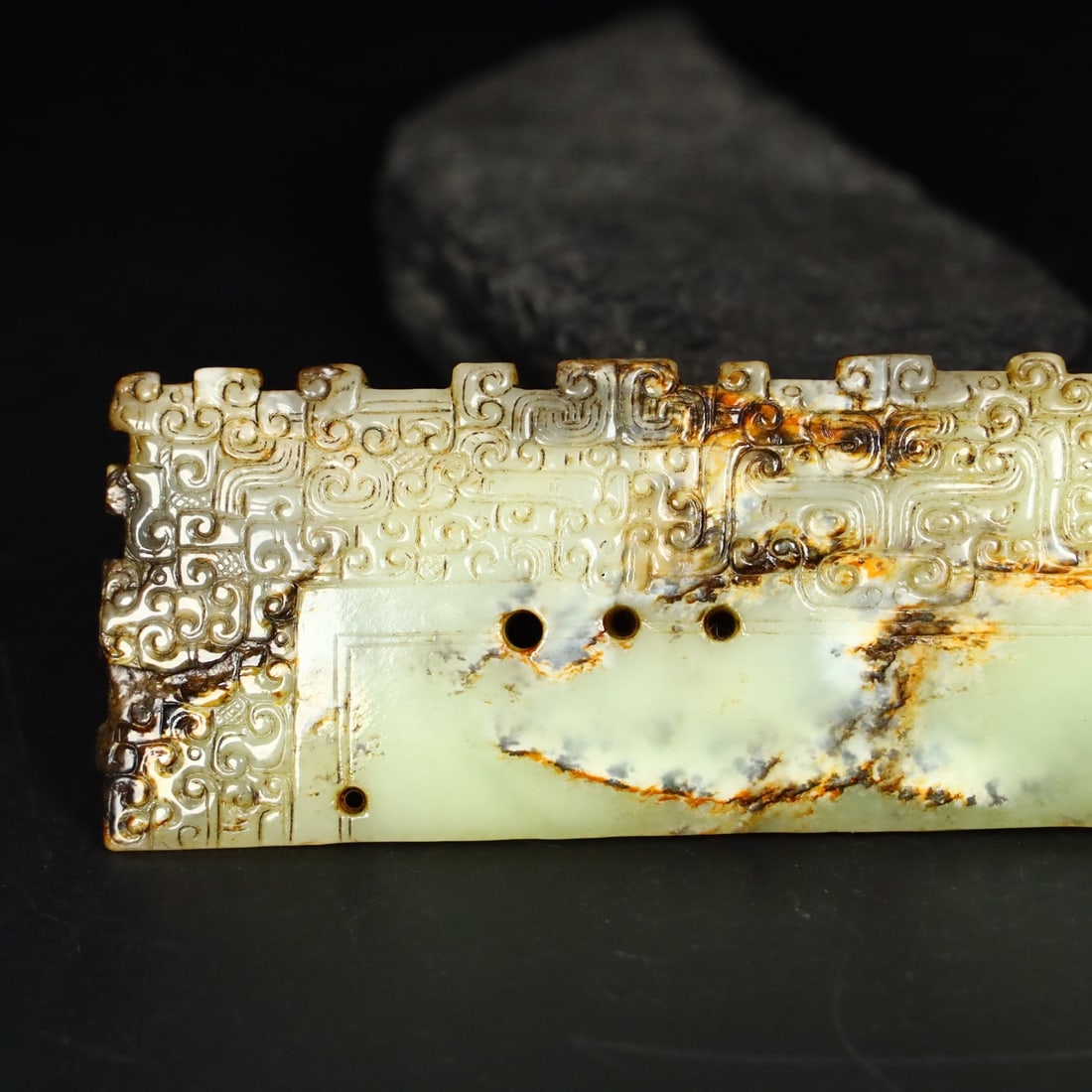 A Exquisite Hotan Jade Knife - 6