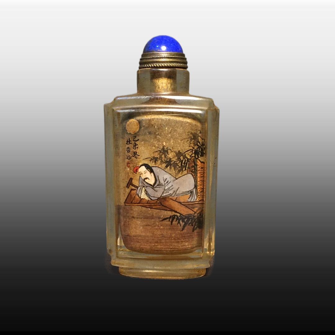 A Exquisite Colored glaze Figures Pattern Snuff Bottle - 2