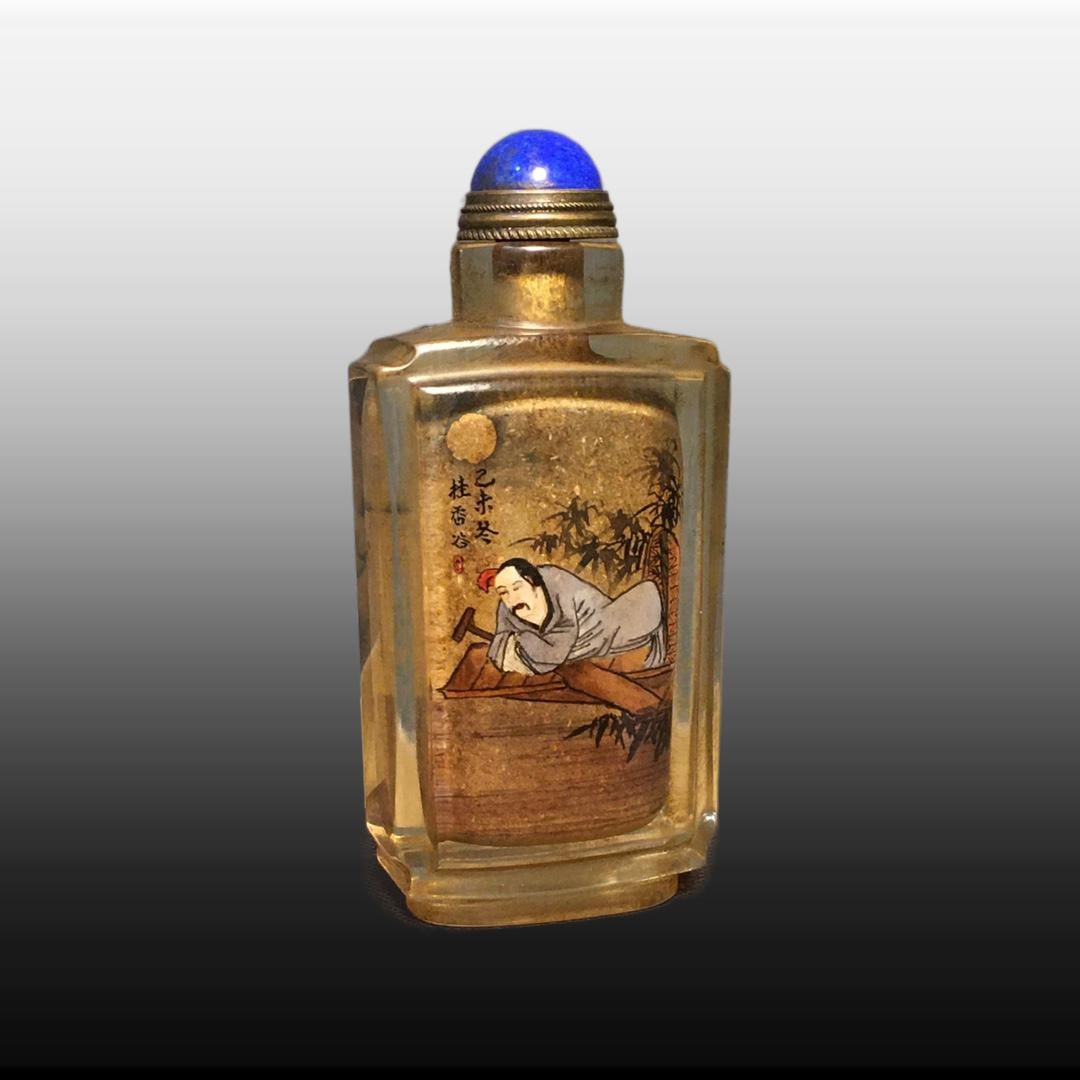 A Exquisite Colored glaze Figures Pattern Snuff Bottle - 3