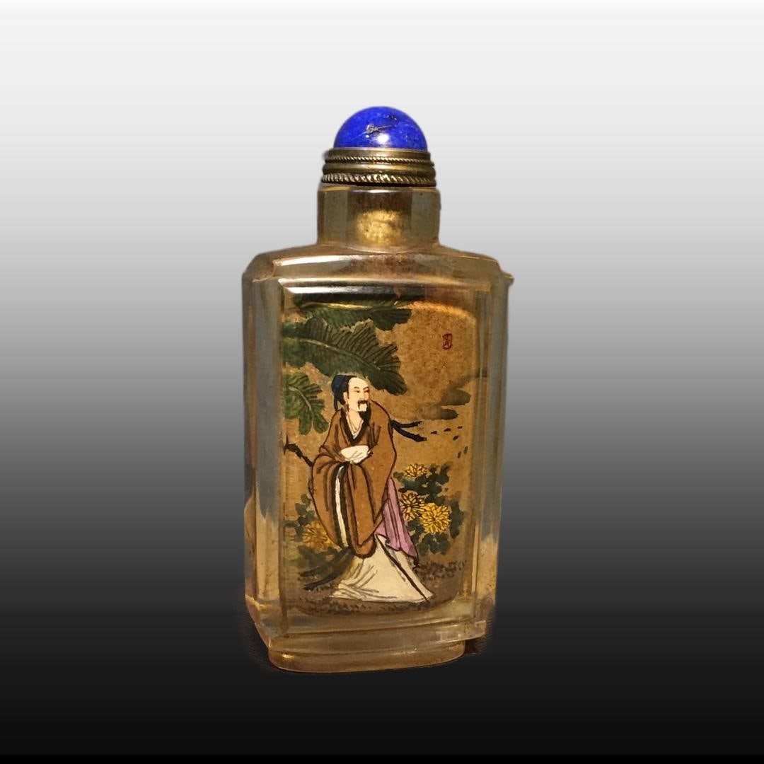A Exquisite Colored glaze Figures Pattern Snuff Bottle - 4