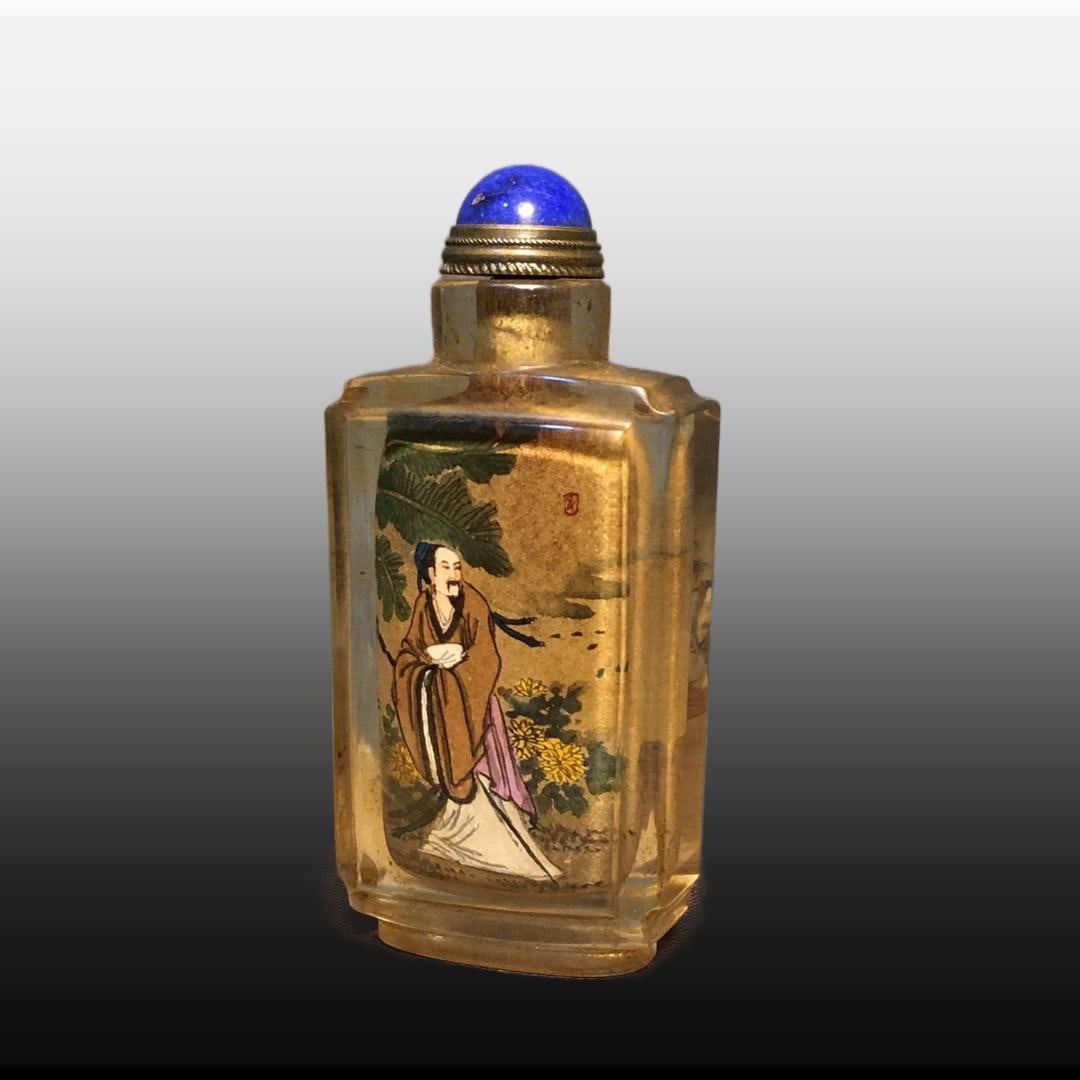A Exquisite Colored glaze Figures Pattern Snuff Bottle - 5