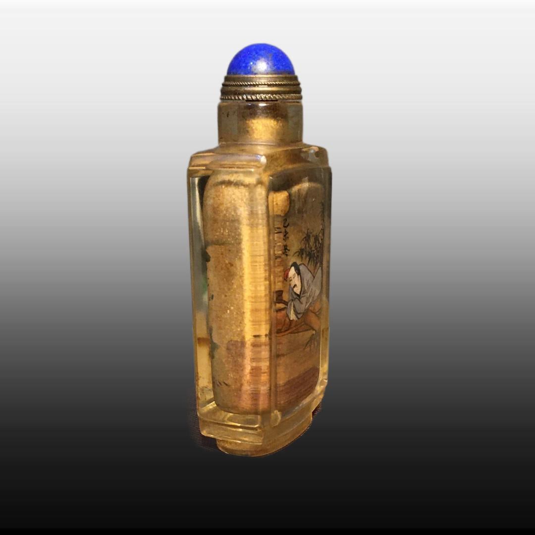 A Exquisite Colored glaze Figures Pattern Snuff Bottle - 6