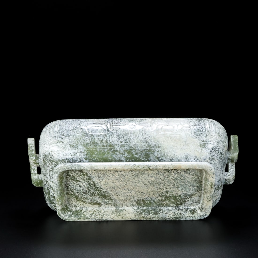 A Exquisite Hotan Jade Beast-Face Pattern Censer - 8
