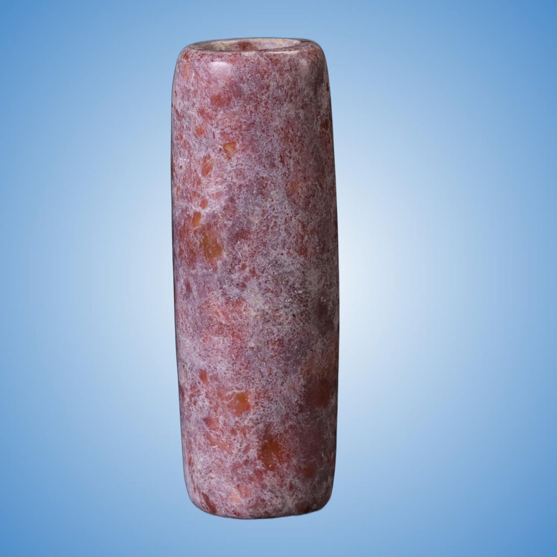 A Exquisite Gaogu Jade Handheld Carving: A Exquisite Gaogu Jade Handheld Carving,Ancient Time, China,Size:0.7inx0.7inx2.2in,Weight:40g 高古玉手把件,远古时期