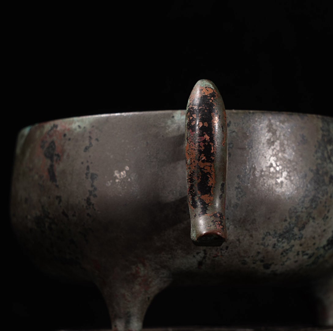 A Exquisite Red Copper Incense Burner - 4