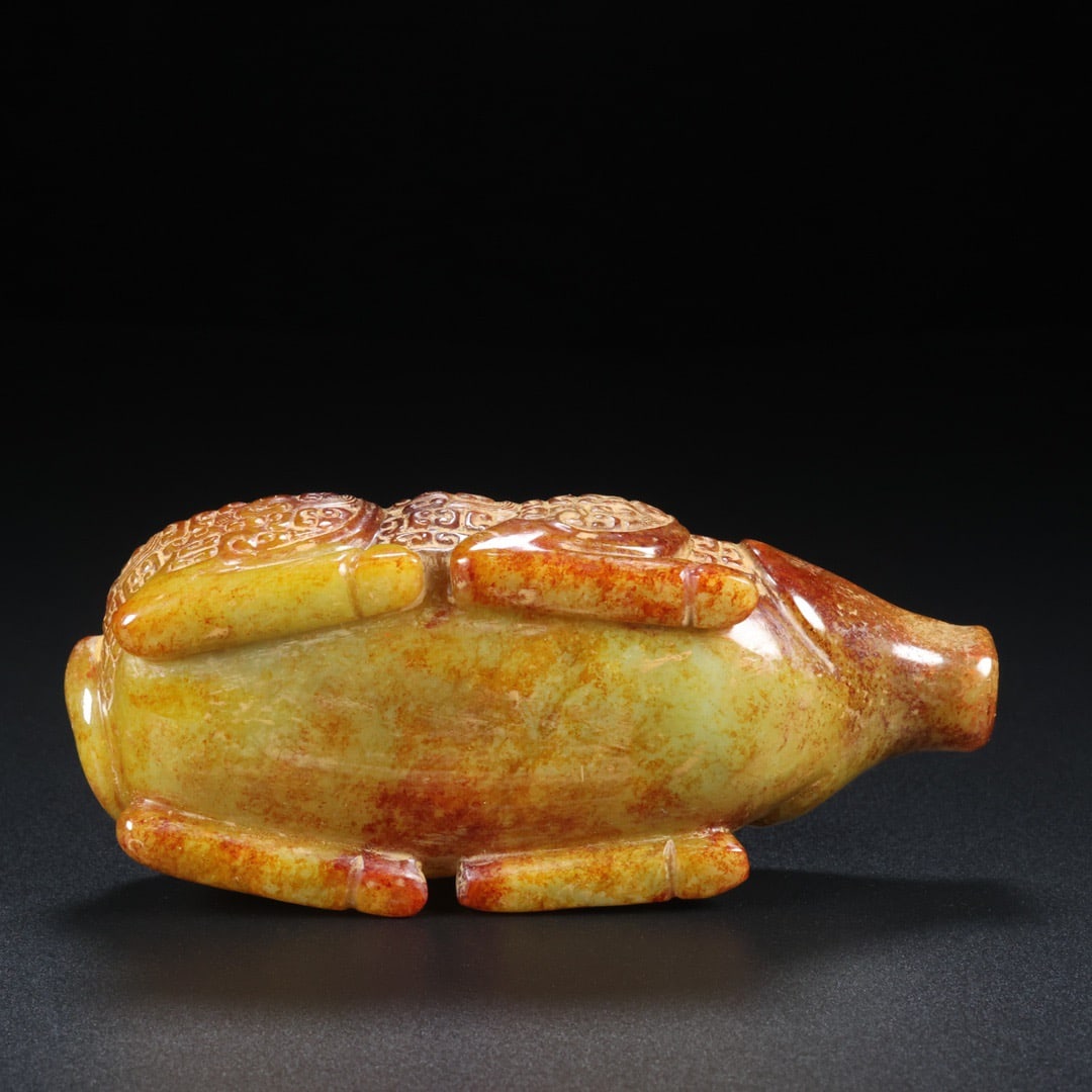 A Exquisite Hotan Jade Pig Box - 9
