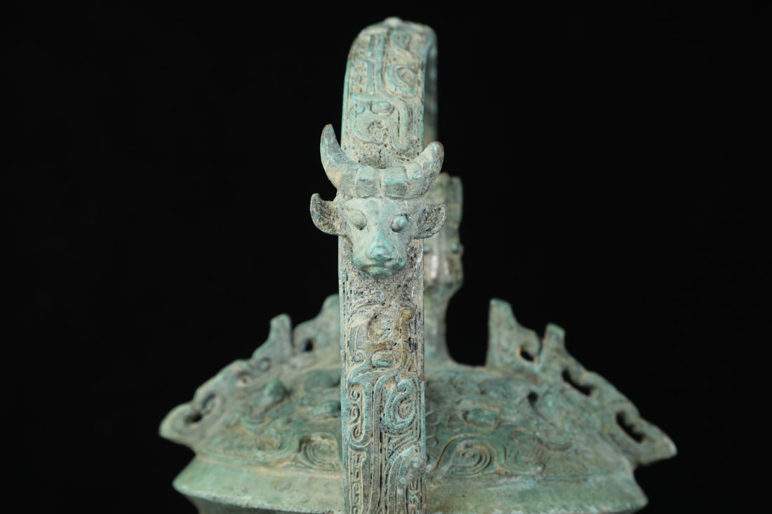 A Exquisite Bronze Beast-Face Pattern Censer - 5