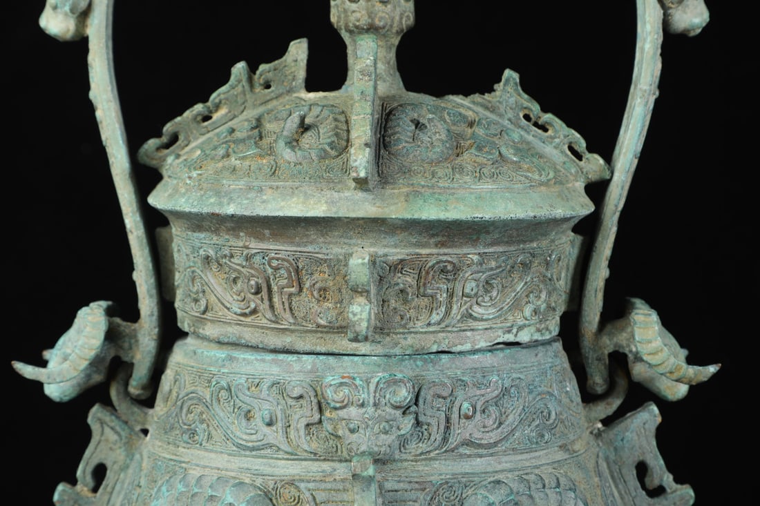 A Exquisite Bronze Beast-Face Pattern Censer - 8