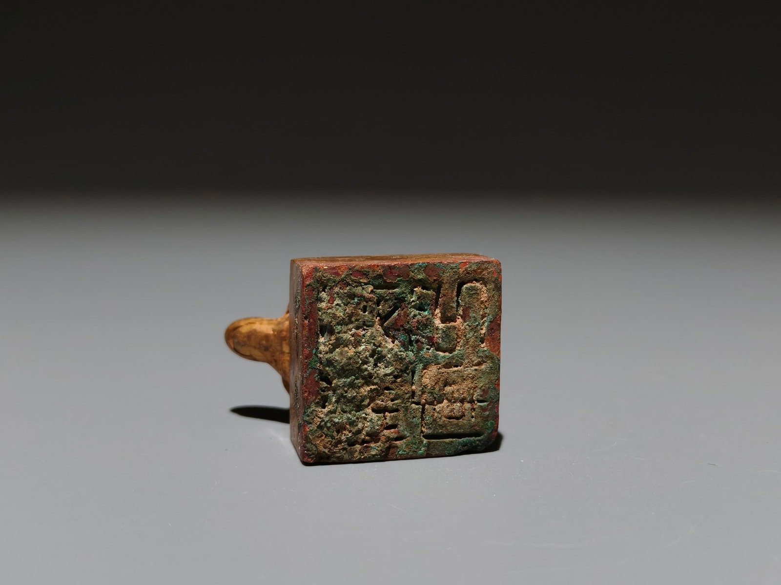 A Exquisite Gilt Bronze Turtle Seal - 9