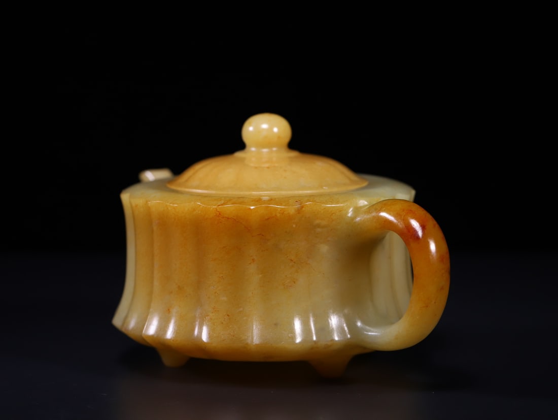 A Exquisite Hotan Jade Teapot - 6