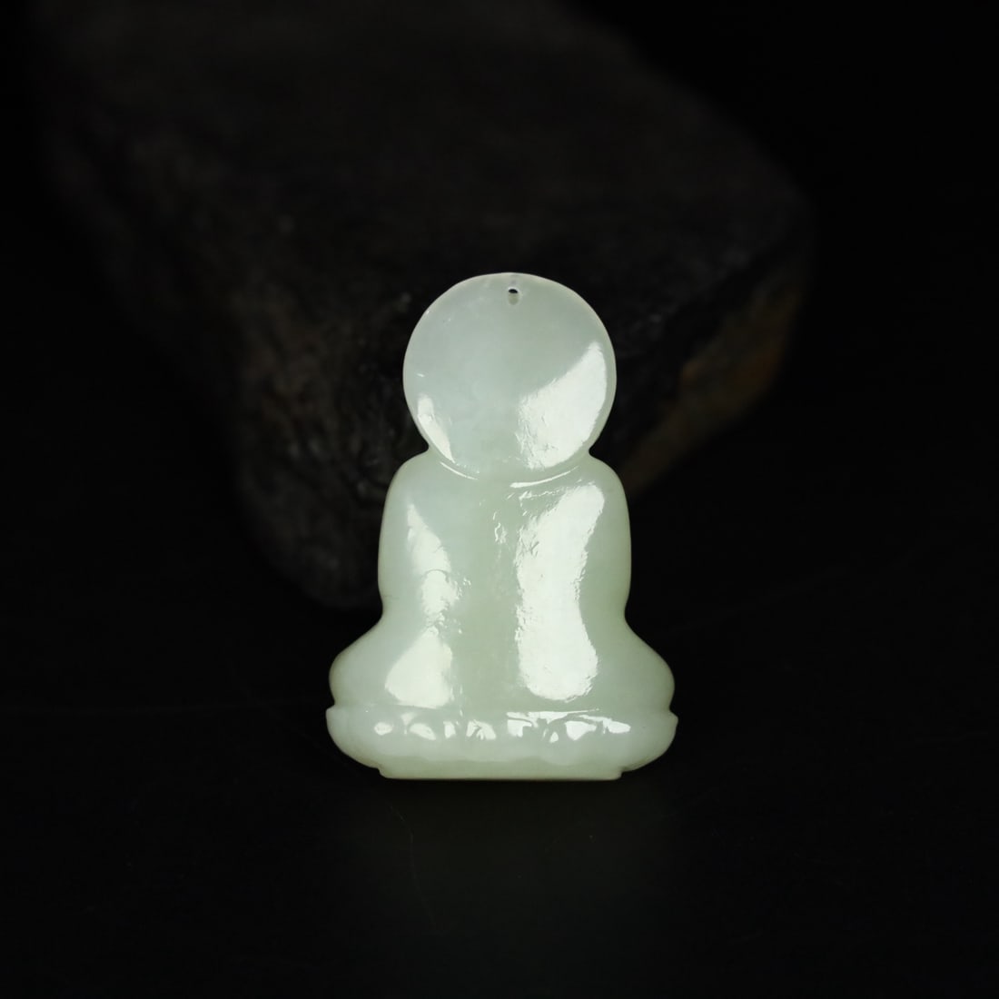 A Exquisite Hotan Jade Buddha statue - 5
