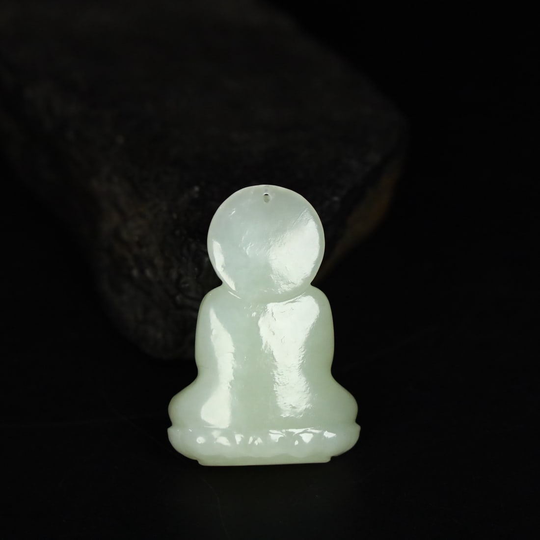 A Exquisite Hotan Jade Buddha statue - 6