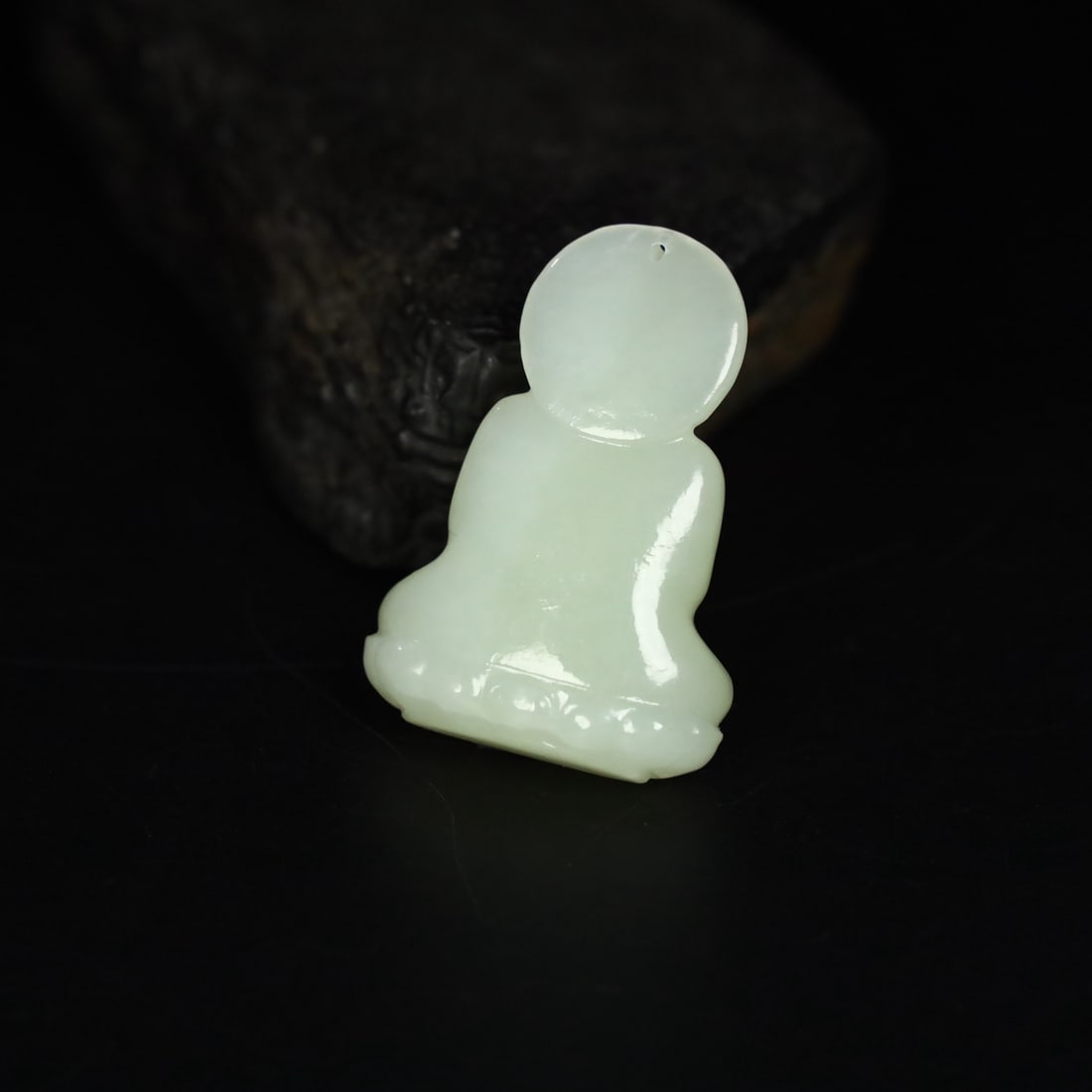 A Exquisite Hotan Jade Buddha statue - 7