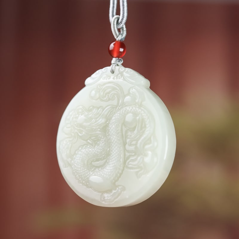 A Exquisite Hotan Jade Dragon - 2