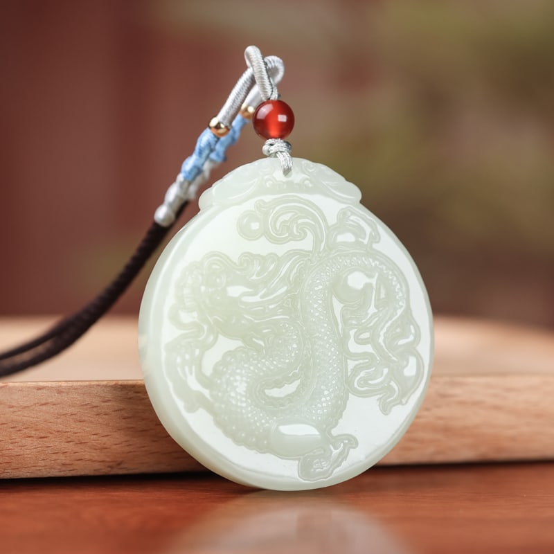 A Exquisite Hotan Jade Dragon - 4