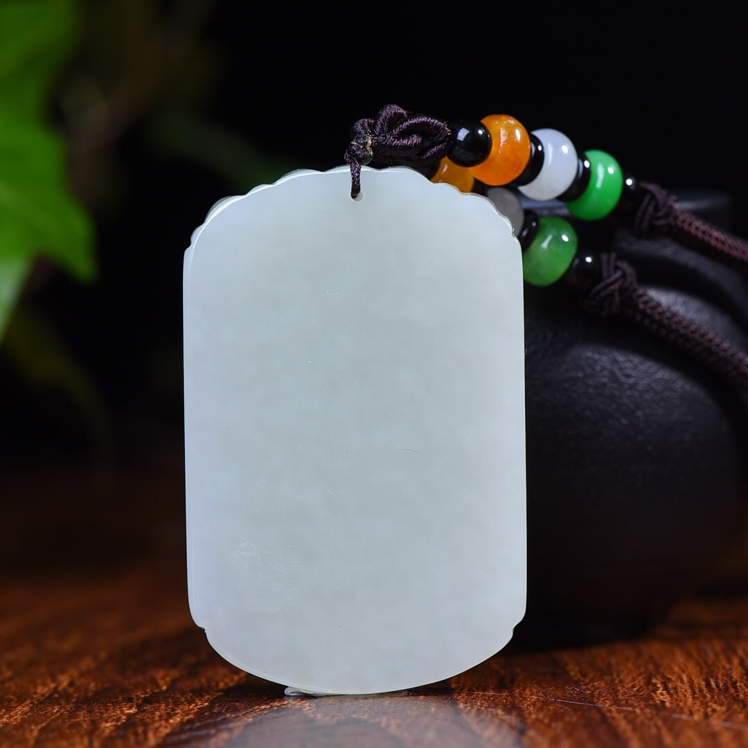 A Exquisite Hotan Jade Dragon Pattern Pendant - 4