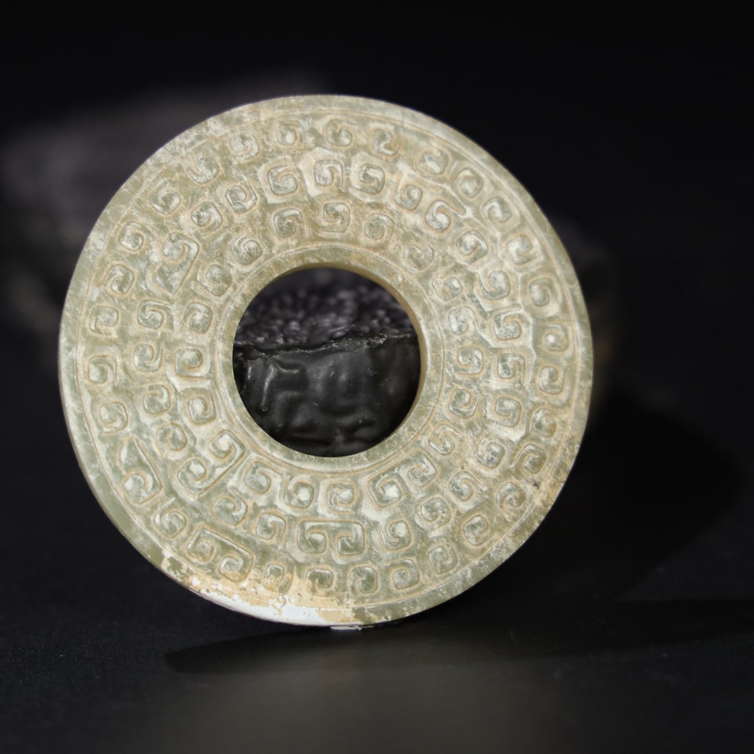 A Exquisite Hotan Jade Bi - 3
