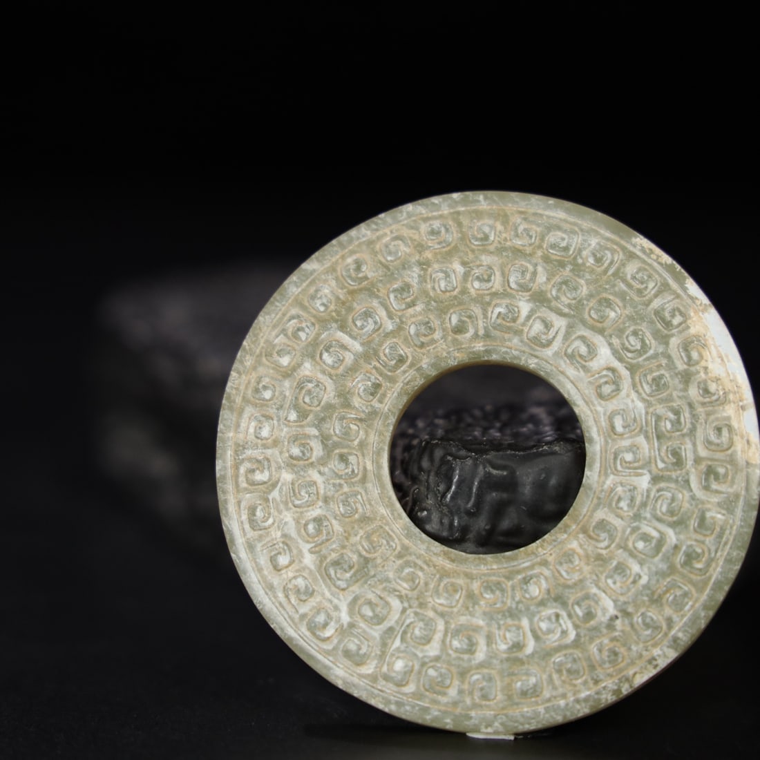 A Exquisite Hotan Jade Bi - 5