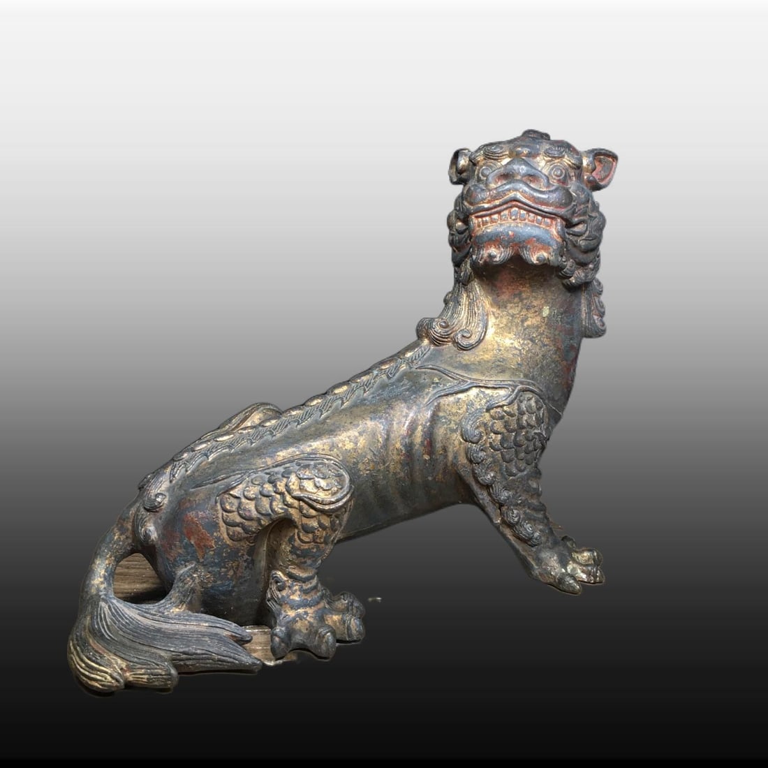 A Exquisite Copper Auspicious Beast Ornament - 2