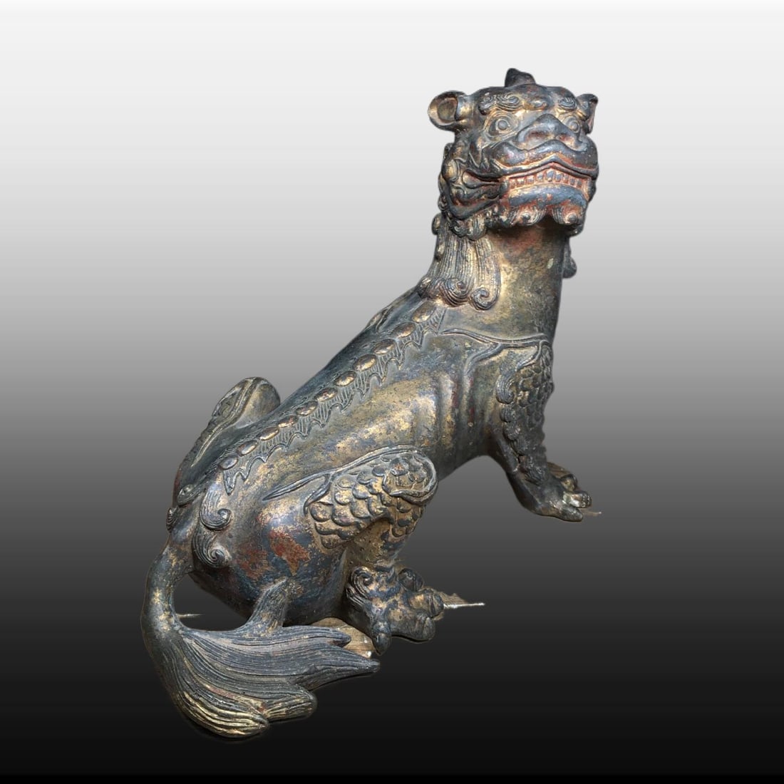 A Exquisite Copper Auspicious Beast Ornament - 3