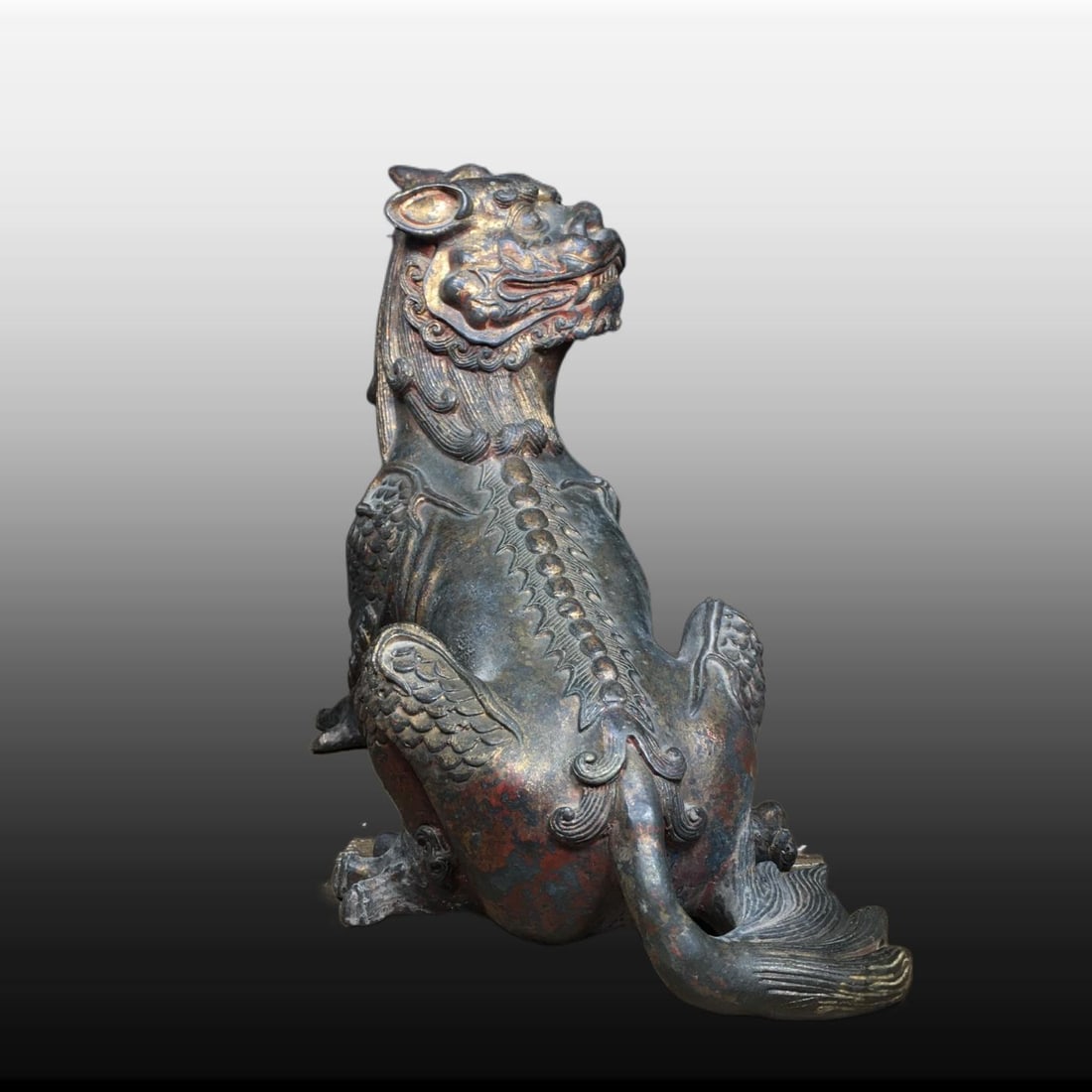 A Exquisite Copper Auspicious Beast Ornament - 4