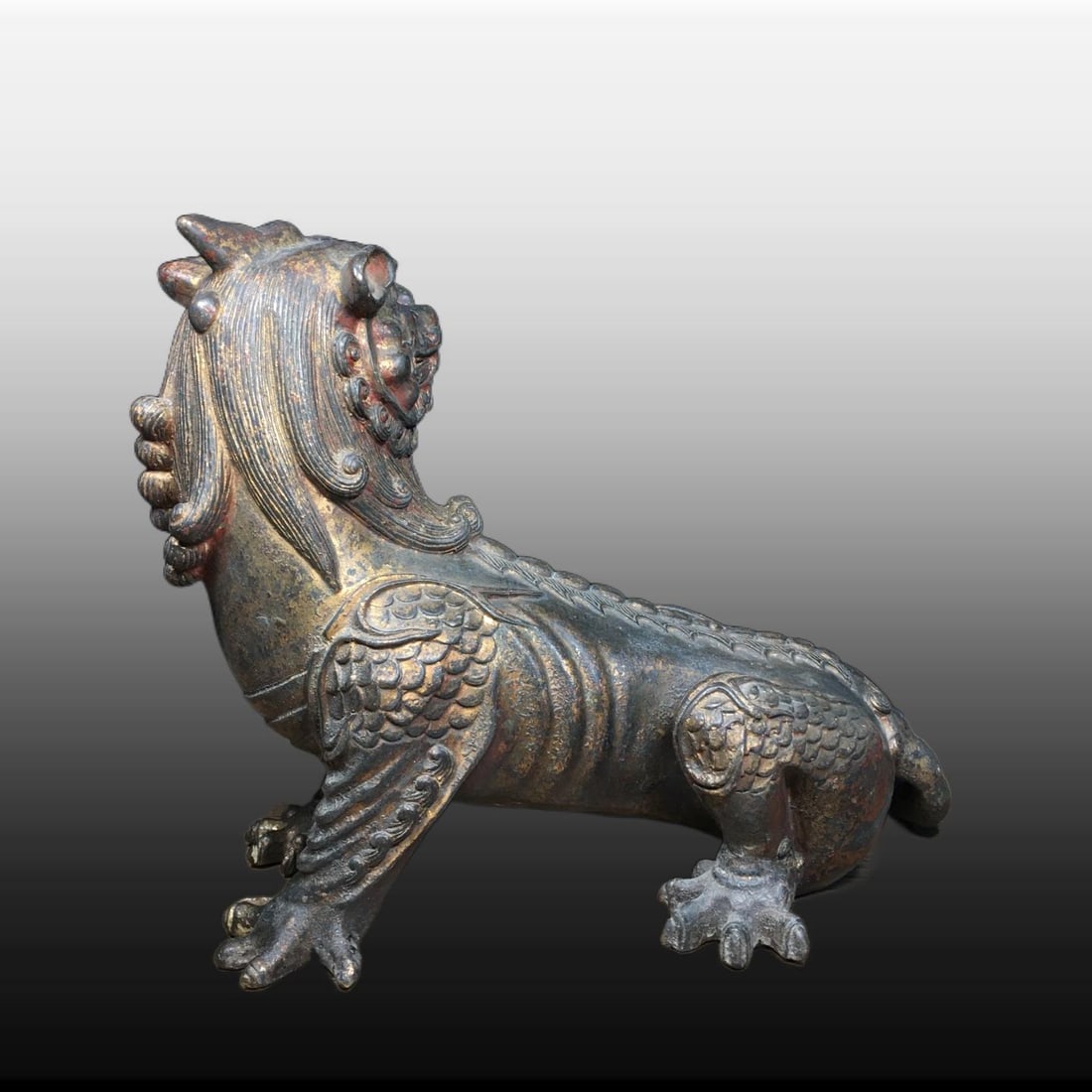 A Exquisite Copper Auspicious Beast Ornament - 6