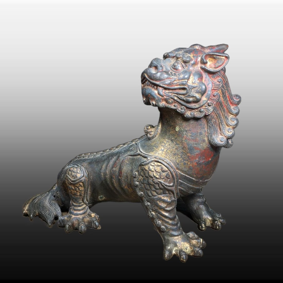 A Exquisite Copper Auspicious Beast Ornament - 8