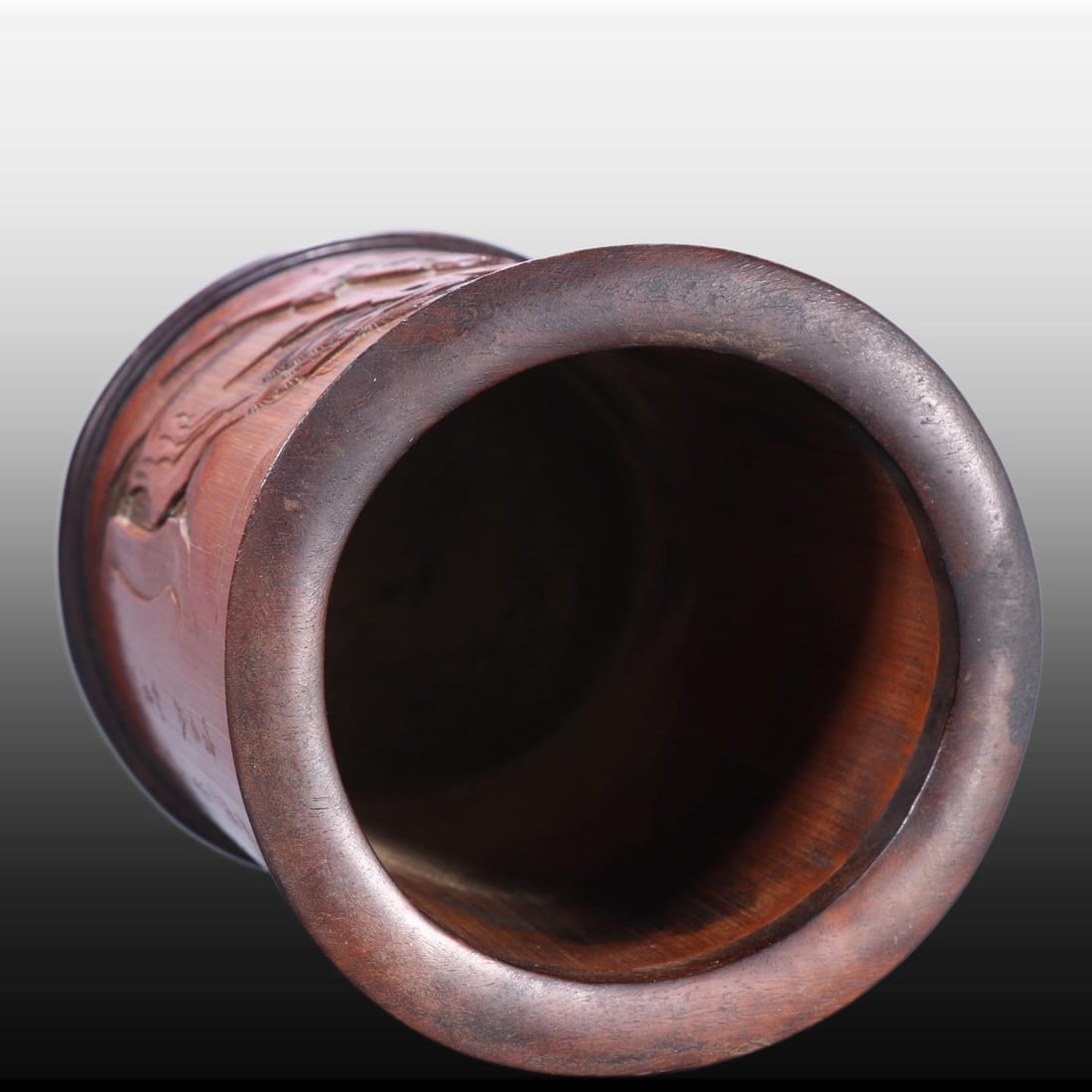 A Exquisite Bamboo Carved Figures Pattern Brush Pot - 8