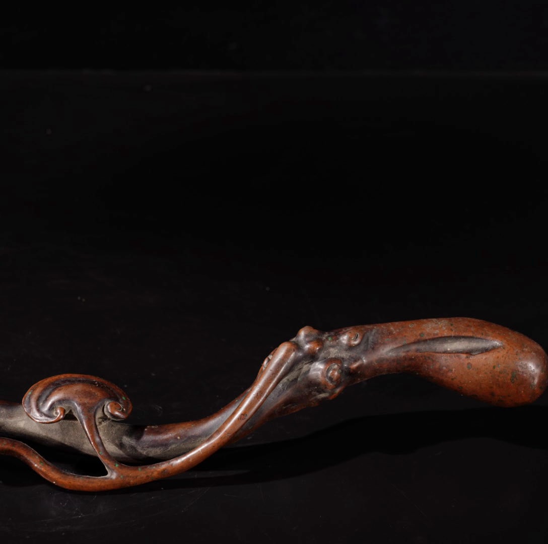 A Exquisite Red Copper Ruyi Ornament - 5