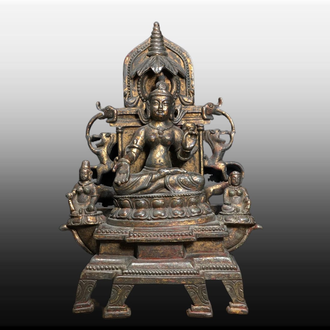 A Exquisite Copper Buddha Statue Ornament: A Exquisite Copper Buddha Statue Ornament,Northern Wei Dynasty,Size:8.3inx4.7in,Weight:2730g 铜佛像摆件,北魏