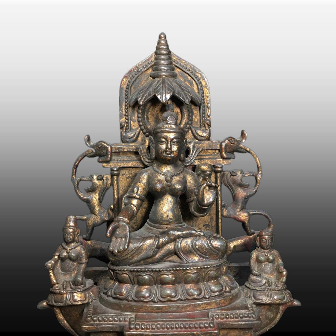A Exquisite Copper Buddha Statue Ornament - 2