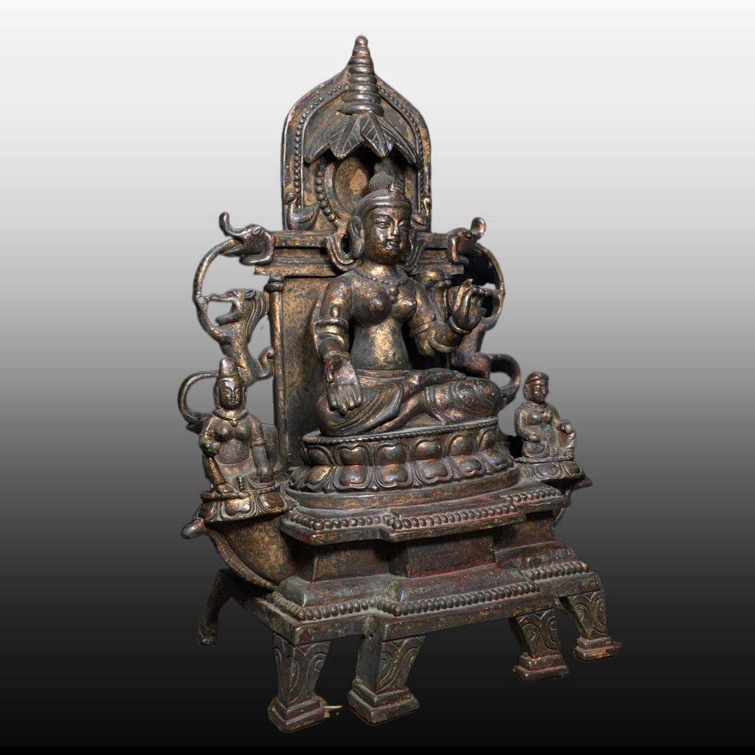 A Exquisite Copper Buddha Statue Ornament - 8
