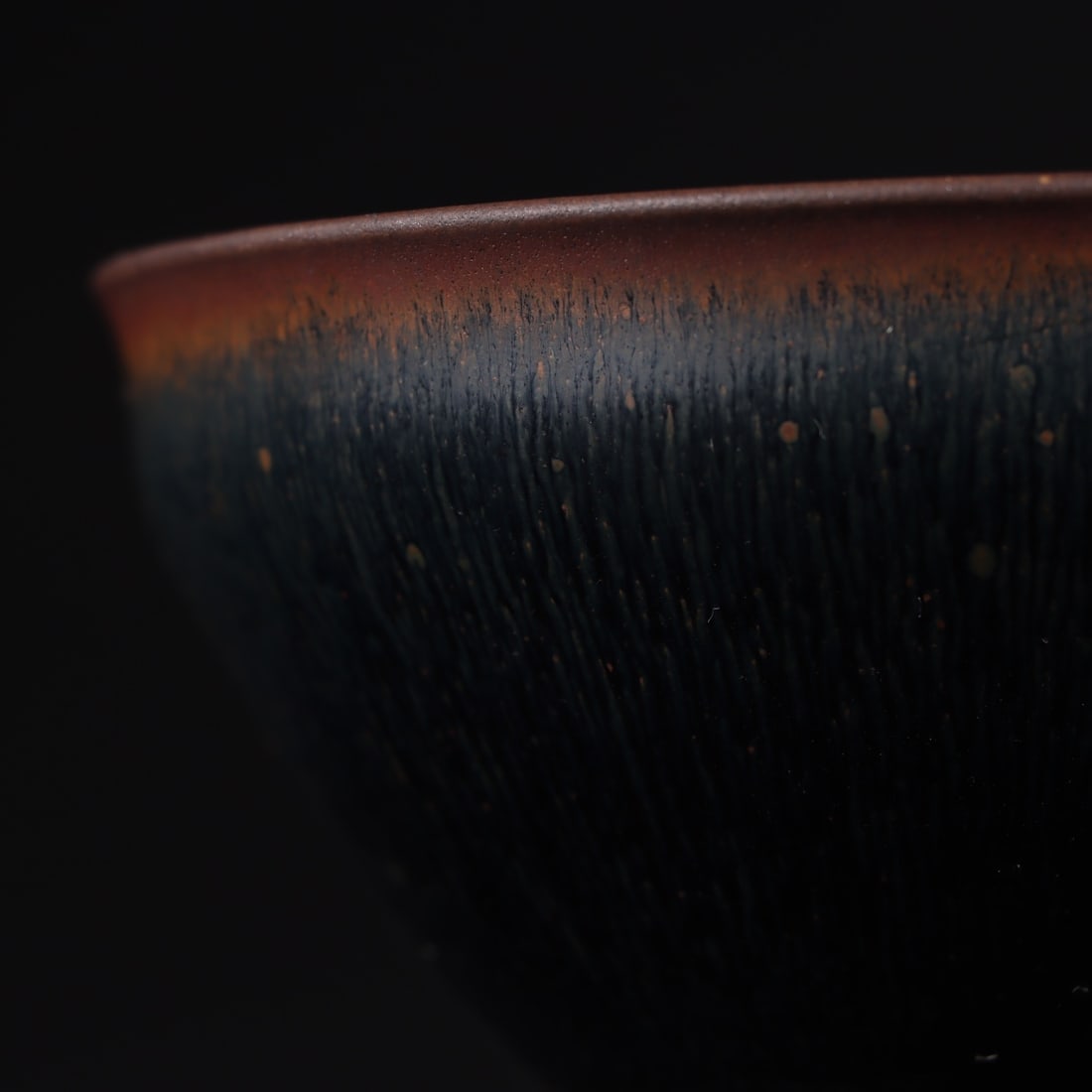 A Exquisite Black Gold Glazed Cup - 4