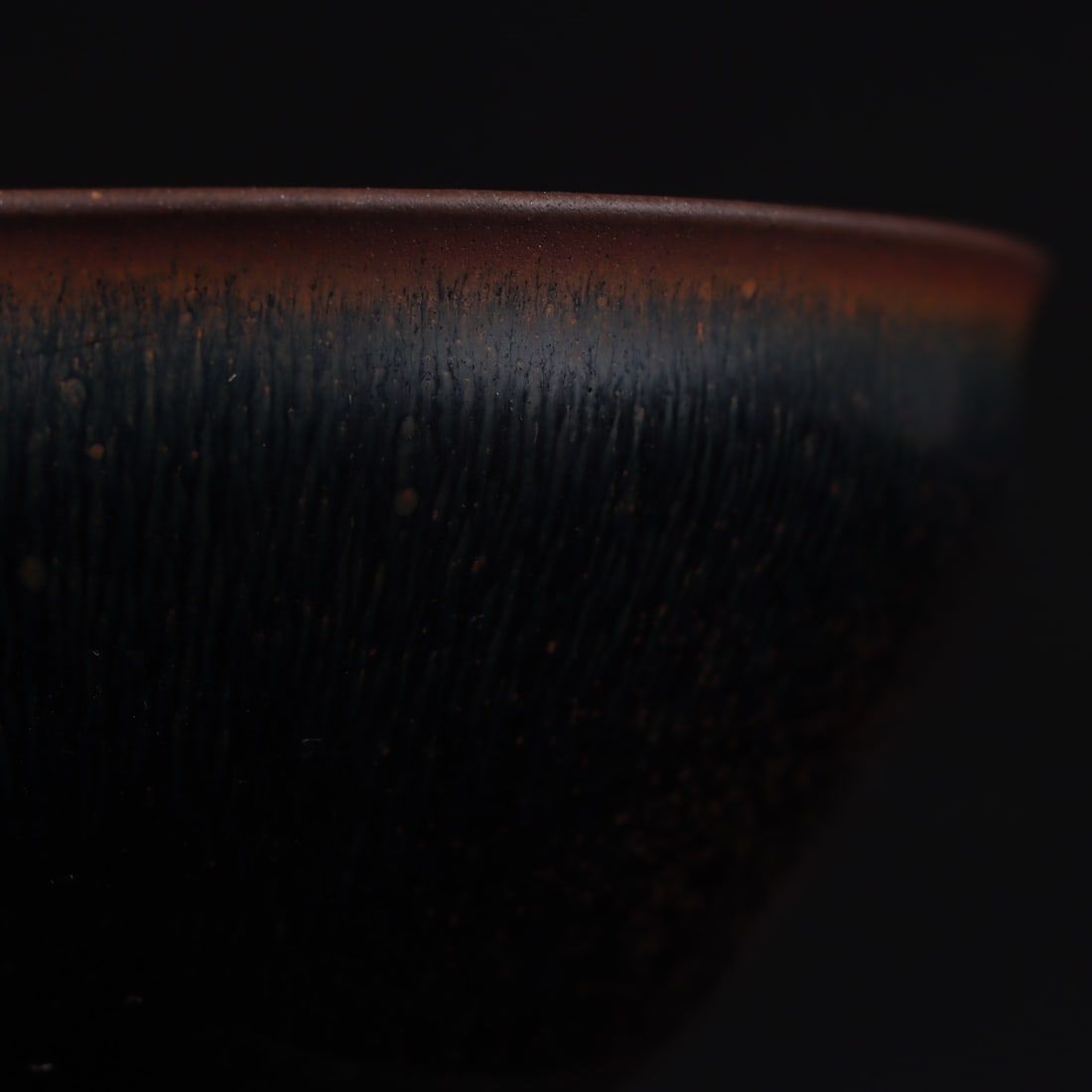 A Exquisite Black Gold Glazed Cup - 5