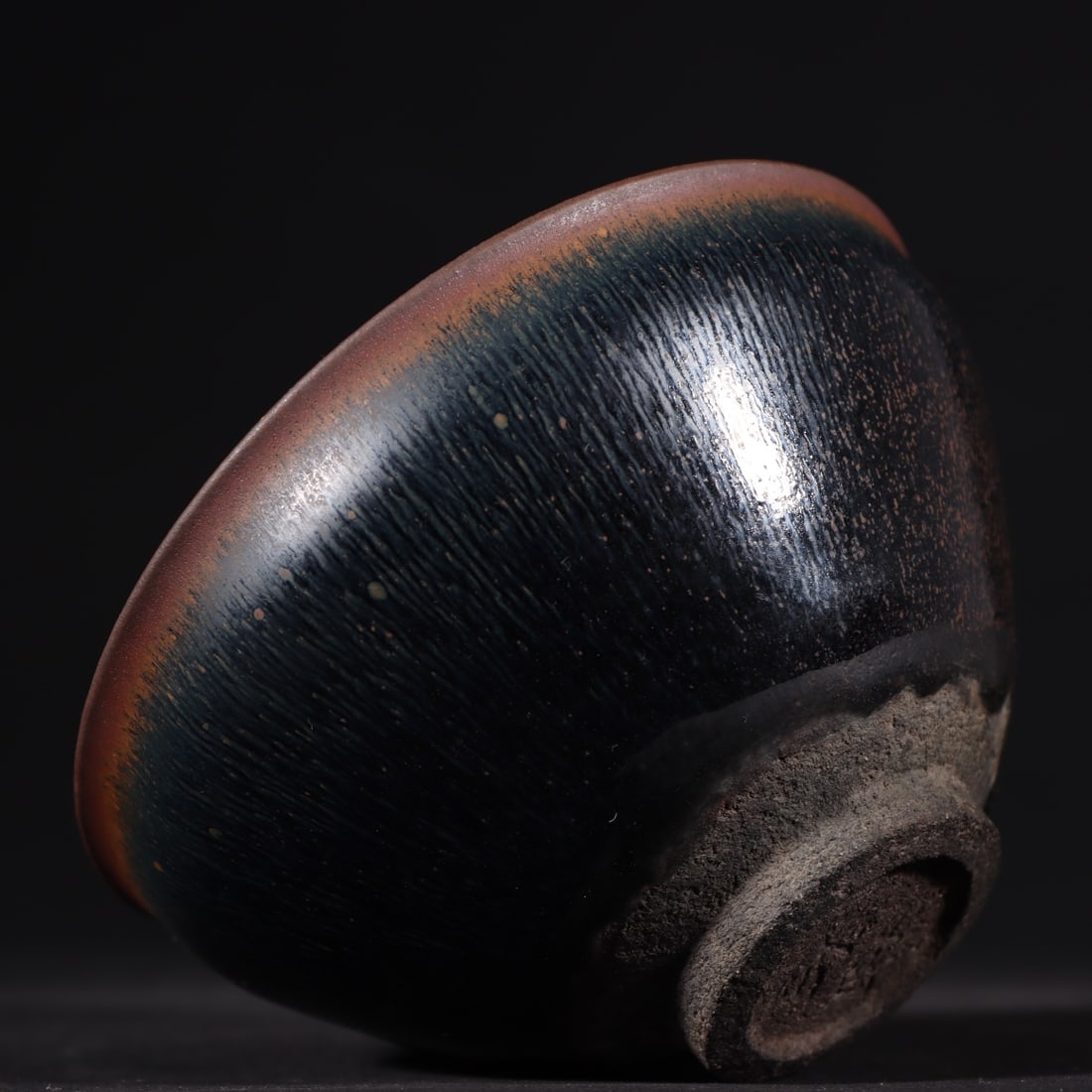 A Exquisite Black Gold Glazed Cup - 6